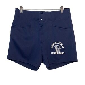 Vtg Mens 33 Baseball Softball Shorts Navy Blue Central Tavern Pub Beer 90s‎